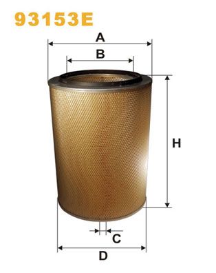 WIX FILTERS Воздушный фильтр 93153E